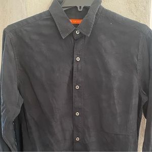 Tori Richard Black Button Down Dress Shirt